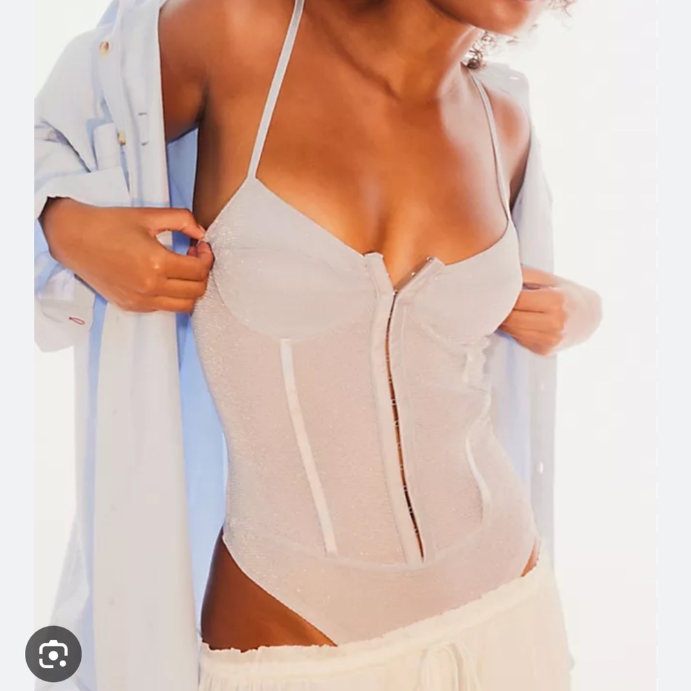 Free PeopleWhite Bodysuit